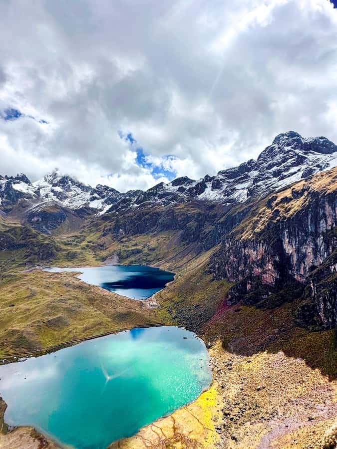 Cusco: 4-Day Lares Trek to Machu Picchu with Panoramic Train - Day one, from Calca and Lares to Blue Lagoon