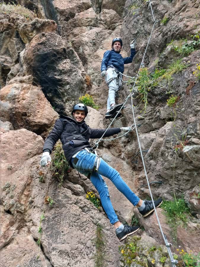 Cusco: Extreme Sky Bike and Rappelling Adventure - A 30-meter rappel back toward solid ground