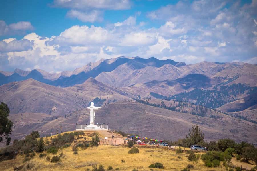 Cusco: Open-Top Bus City Tour - San Cristobal Temple and the Colcampata wall
