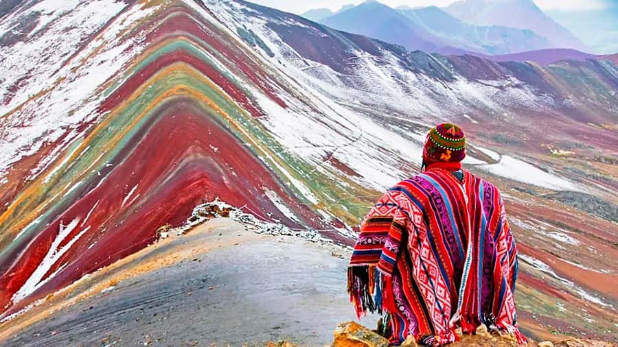Excursion to Rainbow Mountain in ATV. - The 30-minute ride toward Rainbow Mountain