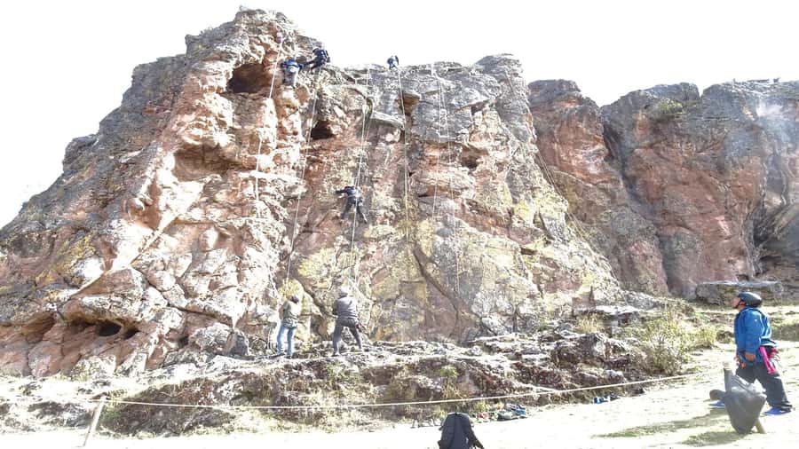 From Cusco: Balcony of the Devil Rock Climbing - Reaching the top and taking in the Andes