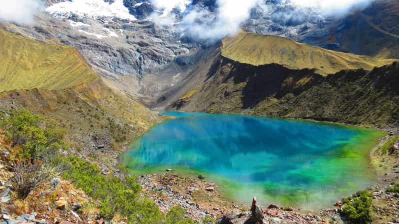 From Cusco: Hike to Humantay Lake one day With Meals - The descent and the Mollepata buffet lunch