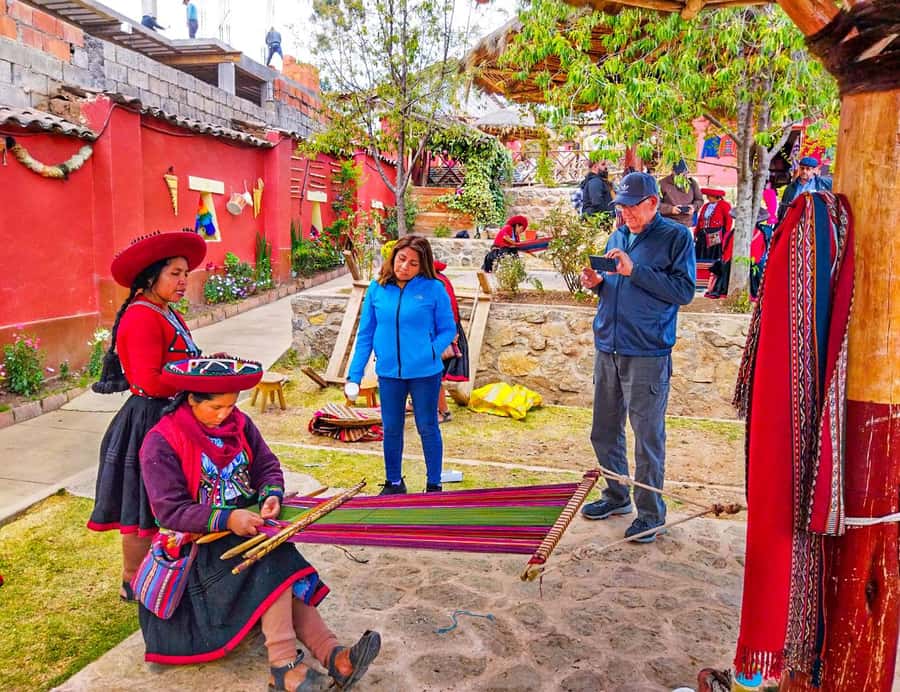 From Cusco: Moray, Maras Salt Mines & Chinchero Weavers Tour - Maras village: a short pause with shopping