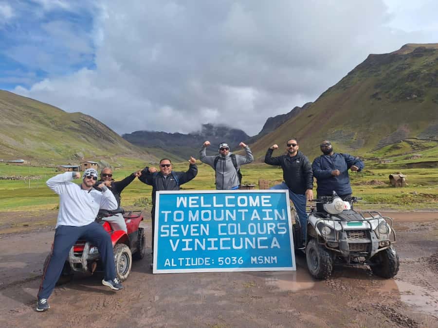 From cusco: Rainbow Mountain ATV Tour with meals - A 3:30 am start from Cusco
