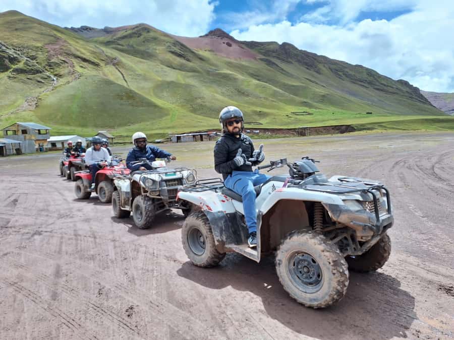 From cusco: Rainbow Mountain ATV Tour with meals - Safety instruction and the first ATV ride