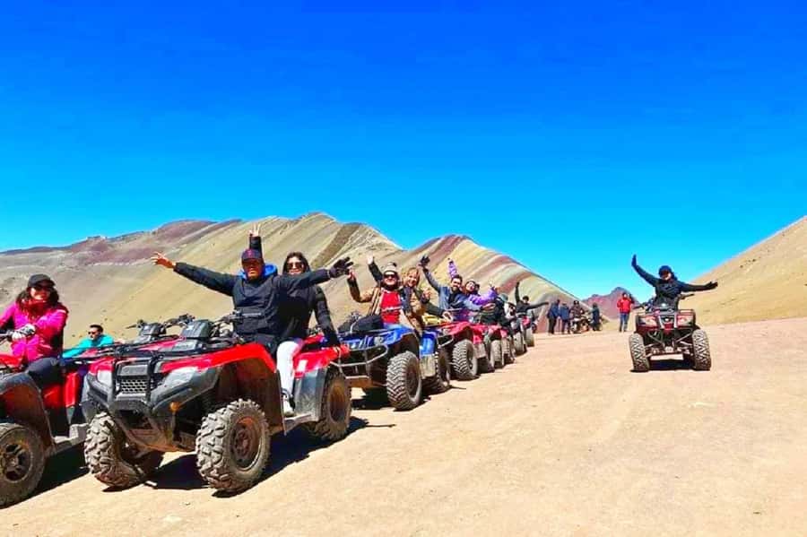 From Cusco: Rainbow Mountain in ATV Quad Bikes + meals - The ATV ride from Pitumarca
