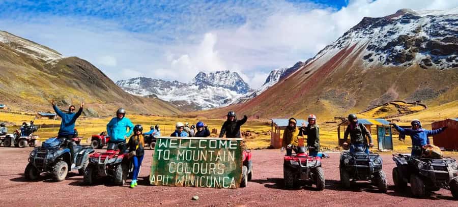From Cusco: Rainbow Mountain in ATV Quad Bikes + meals - The road ride deserves careful thought