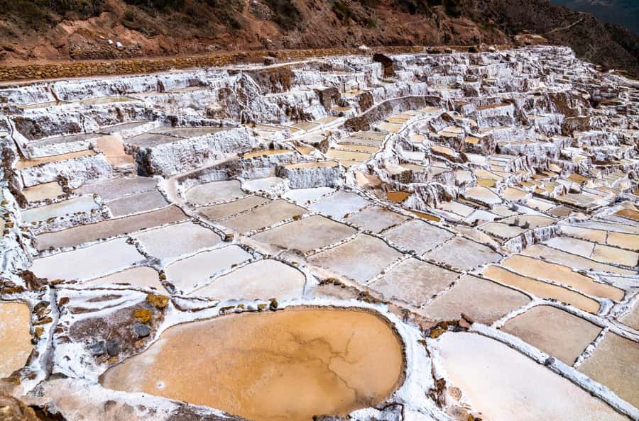 From Ollantaytambo:Private tour to Maras and Moray half day - Maras salt mines on the hillside