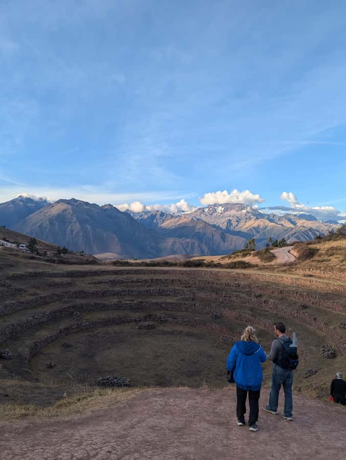 from Urubamba & Ollantaytambo:Sacred Valley Full-Day Private - Maras Salt Mines: white pools on the mountainside