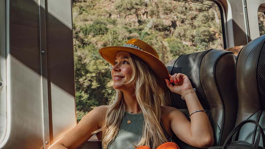 Machu Picchu: 1-day tour by Vistadome Observatory train - Aguas Calientes to the mountain entrance