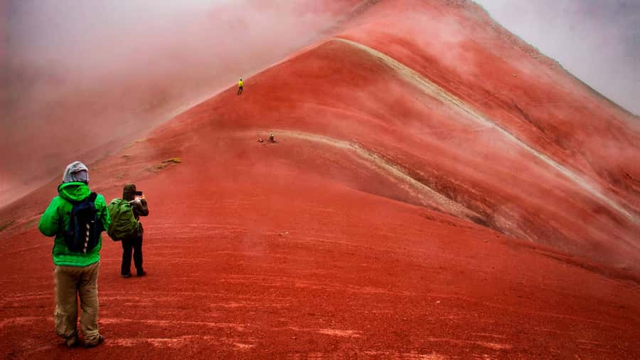 Peru: Rainbow Mountain and Red Valley View Point Tour - Reaching Vinicunca at 5,020 meters