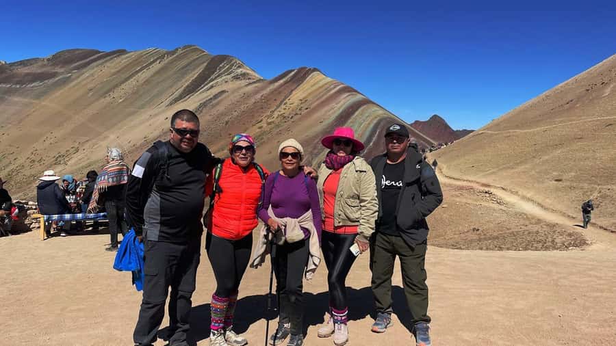 Rainbow Mountain tour and Machu Picchu tour by train - Lunch, hot springs, and the ride home