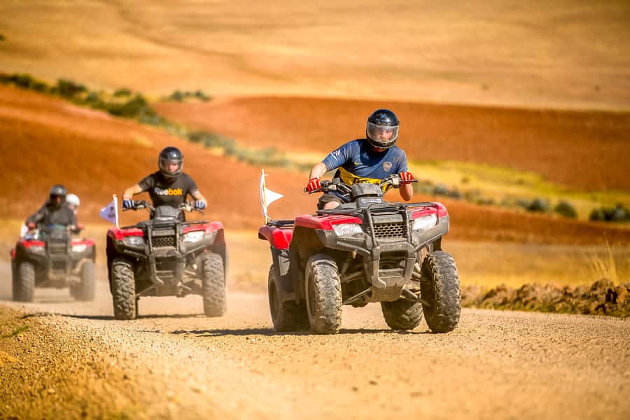 Sacred Valley: Maras & Moray by Quad Bike from Cusco - Riding the dirt roads toward Moray