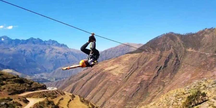 Zipline over the Sacred Valley Trip - Four ziplines from 430 to 600 meters